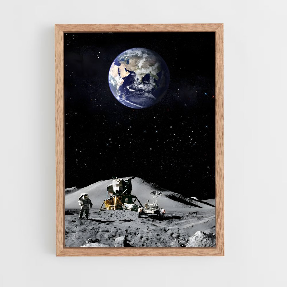 Poster L'Explorateur Lunaire – affiche Missions spatiales (vue 4)